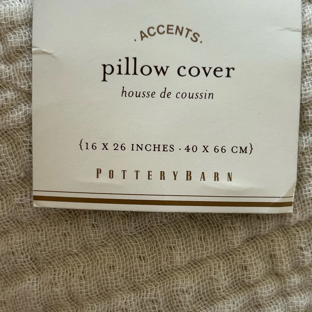 NWT Pottery Barn Red Alice Paisley Pillow Cover With Pottery Barn Insert. 16x26”
